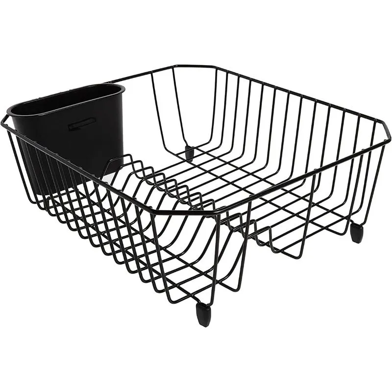 Escurridor De Platos Peq. Anti Microbiano - Negro