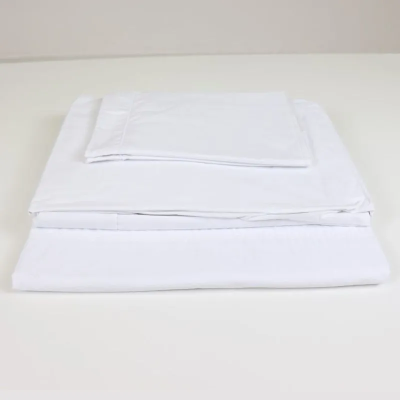 Juego De Sábanas 200h Full 4p Bouton Blanco